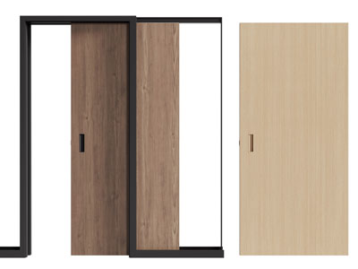 现代实木推拉门 平开门
