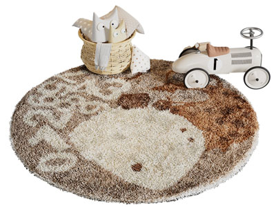 现代卡通图案的圆形地毯3d模型 现代卡通图案的圆形地毯