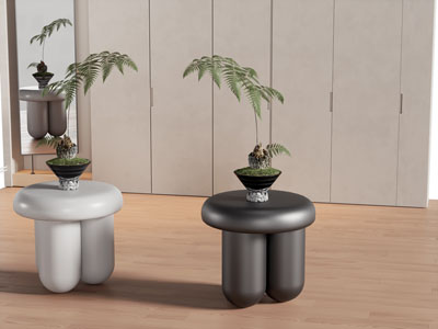 现代圆形边几角几3d模型 现代圆形边几角几