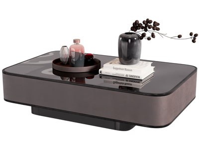 新中式长方形茶几3d模型 新中式长方形茶几