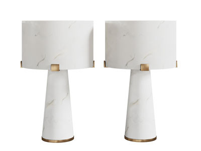 现代轻奢大理石纹理的台灯