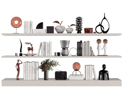 现代书本 书籍 装饰品摆件组合