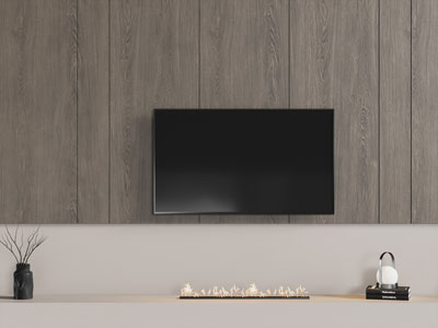 现代实木电视背景墙3d模型 现代实木电视背景墙