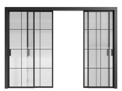 现代玻璃推拉门