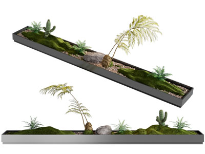 新中式花坛 花草景观园艺小品