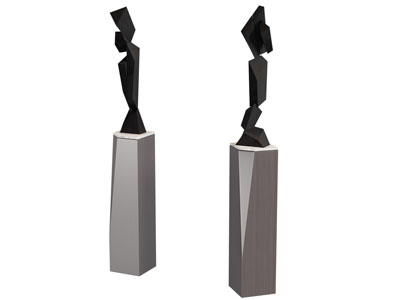 现代抽象雕塑雕刻摆件组合