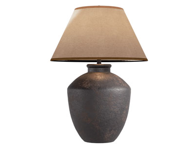 现代陶艺花瓶支架的台灯