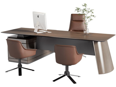 现代老板台 老板桌椅组合