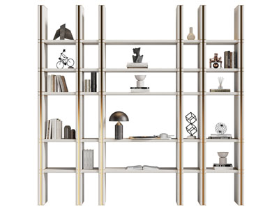 现代开放式装饰架