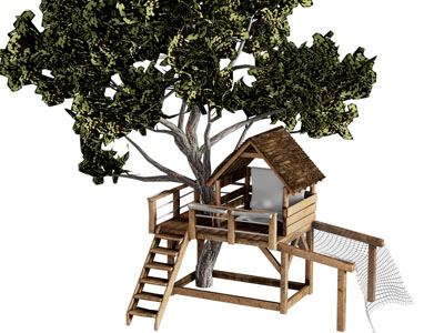 现代树屋 小木屋