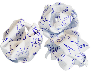 现代纸团 废纸团