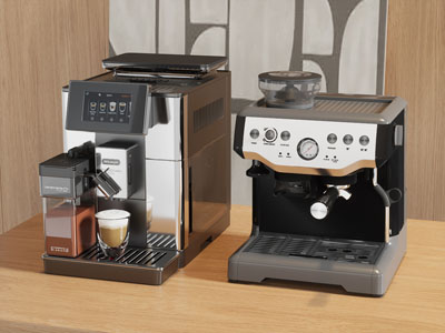 现代咖啡机 厨房电器3d模型 现代咖啡机 厨房电器