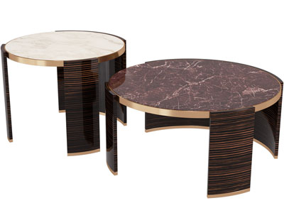 现代圆形茶几3d模型 现代圆形茶几