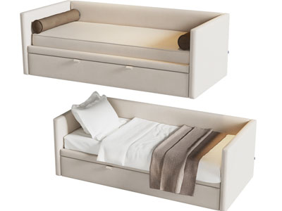 新中式单人床 儿童床