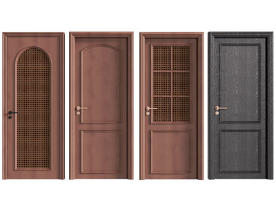 法式中古风实木平开门