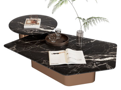 现代异形大理石茶几3d模型 现代异形大理石茶几