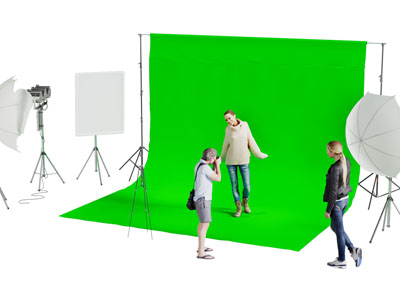 现代摄影拍照器材 摄影棚