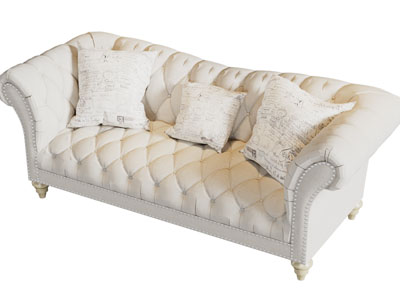 欧式软包多人沙发