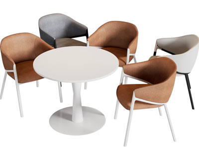 现代休闲餐桌椅组合