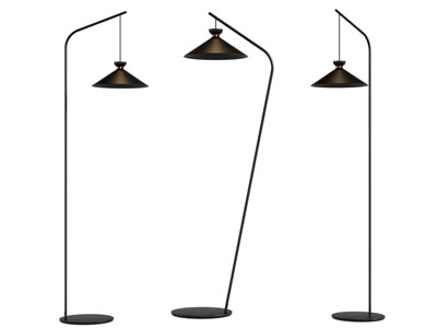 现代金属落地灯