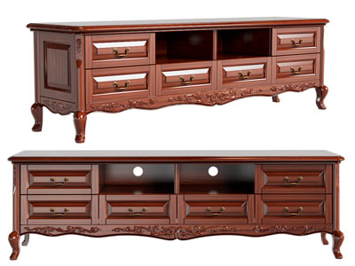 欧式实木电视柜