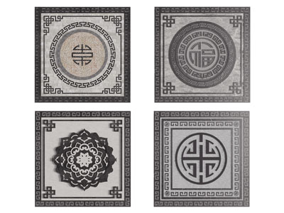 新中式地面拼花