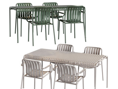 工业风loft金属条餐桌椅组合