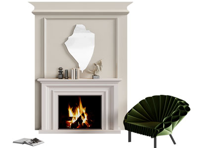 法式壁炉火炉 休闲椅子