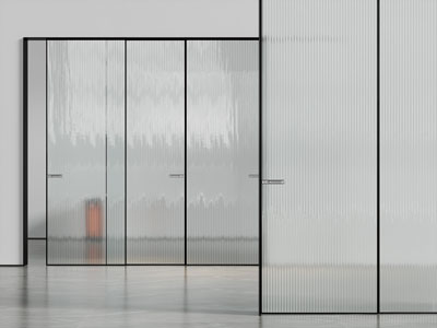 现代玻璃推拉门