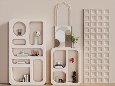 侘寂风装饰柜 置物架