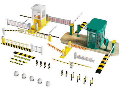 现代车档 门挡 收费杆