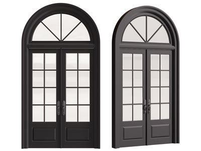 法式拱形双开门 大门