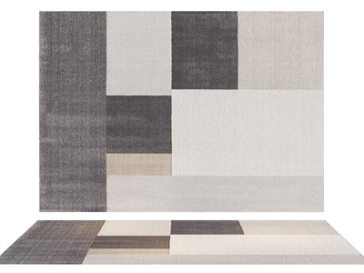 现代长方形地毯3d模型 现代长方形地毯