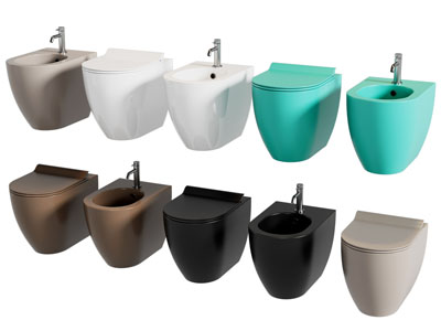 现代壁挂式马桶 智能马桶 坐便器