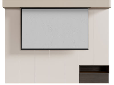 现代投影幕布3d模型 现代投影幕布