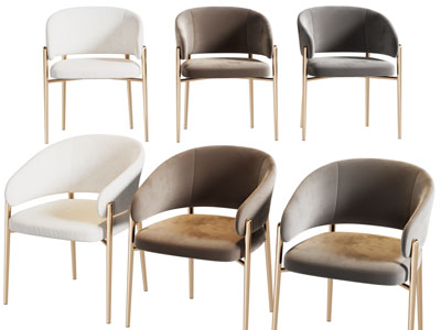 现代轻奢休闲椅子 餐椅