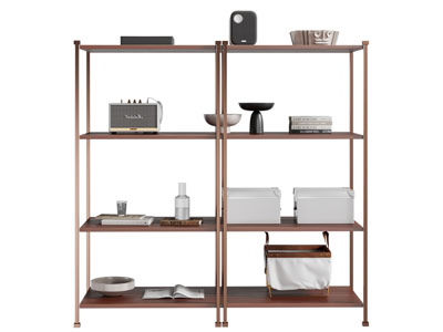 现代开放式装饰架