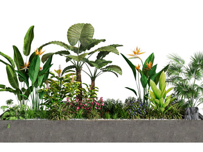 现代花坛花草花卉植物景观园艺小品