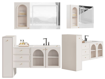 现代洗手台 镜柜 浴室柜