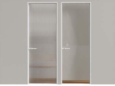 现代玻璃平开门