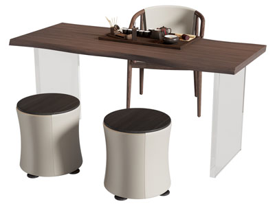 新中式茶桌椅组合