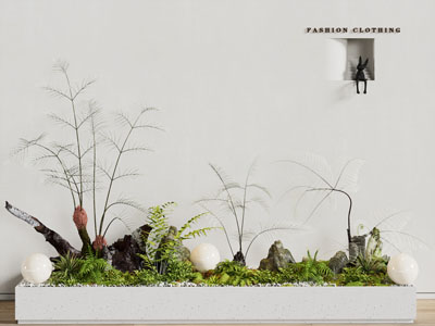 现代室内花坛花草植物景观园艺小品