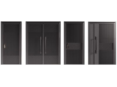 现代单扇 双扇平开门 子母入户门