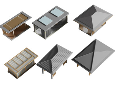 新中式庭院景观凉亭 亭子