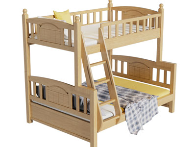 现代实木上下床 上下铺