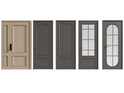 法式平开门 子母入户门