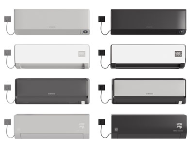 现代壁挂式空调3d模型 现代壁挂式空调