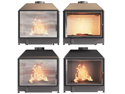 现代金属壁炉火炉