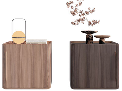 新中式实木床头柜