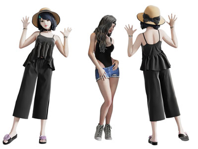 现代女孩 女子 美女 人物 女人